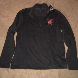 BRAND NEW University of MD quarter zip